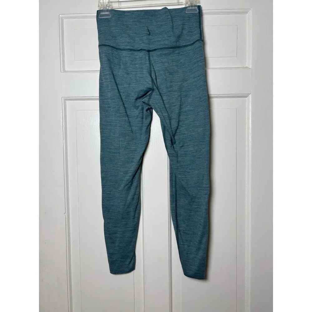 Nike Dri Fit Leggings Yoga Women’s Feathered Blue 22 Inch Inseam Yoga Running